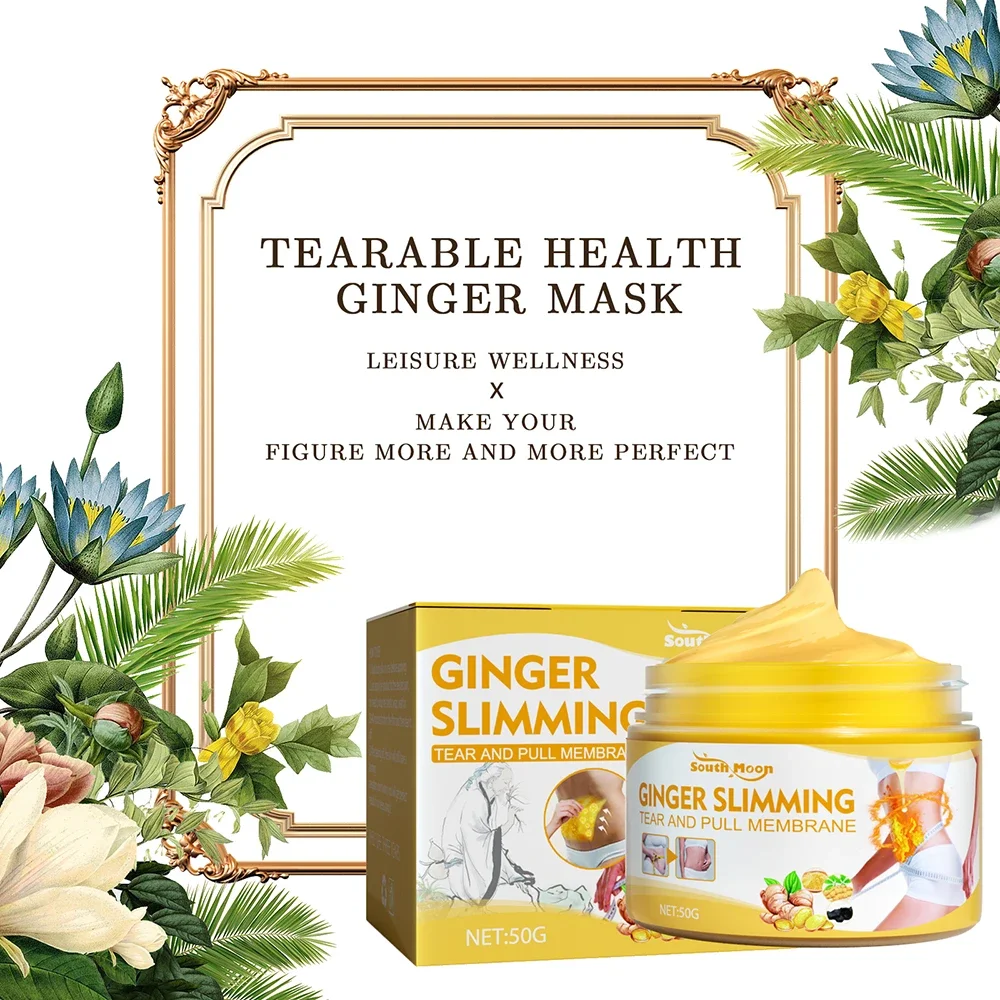 Natural Ginger Cream Fat Burner Weight Loss Anti Cellulite Hot Cream Tightens Skin Body Massager Gel Slimming Cream Massage 50g