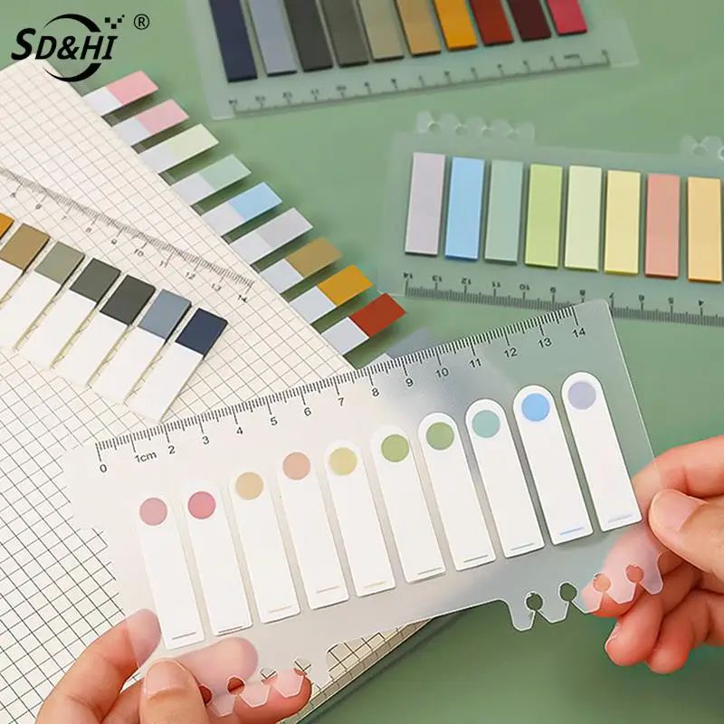 200 Sheets Solid Color Index Memo Pad Sheets Sticky Markers Book Tabs Index Sticky Notes Bookmarks Notepad Stickers Stationery