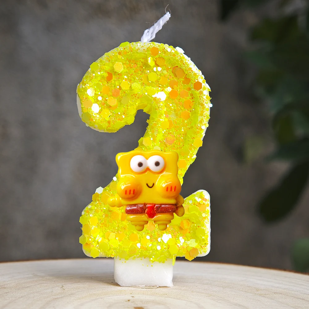 Cute Spongebob Candle Number 0 - Zebra Candle Supplies ulasan dan harga