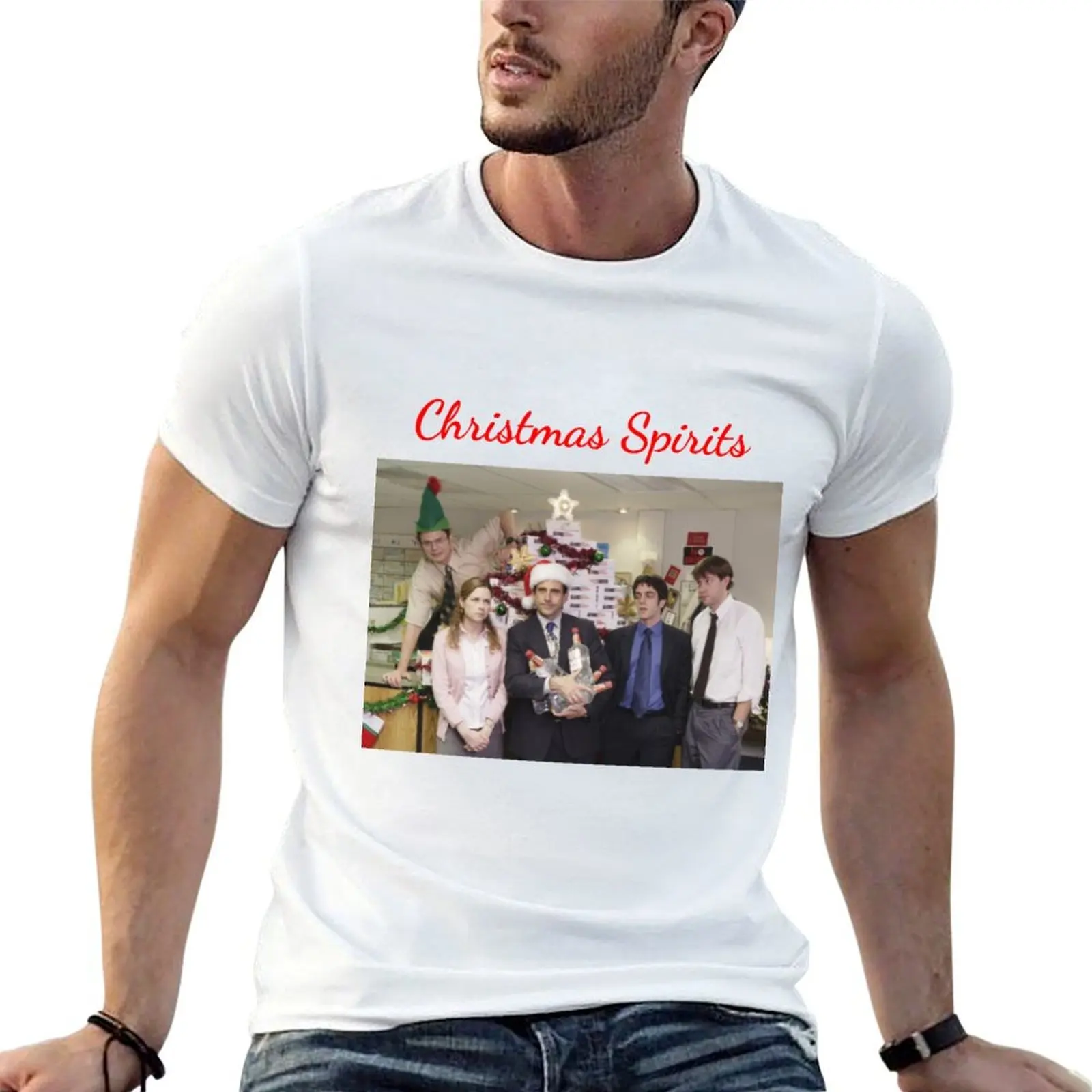 

The Office Christmas T-Shirt cotton t shirts man 100% man t shirt summer mens graphic t shirts T-shirt