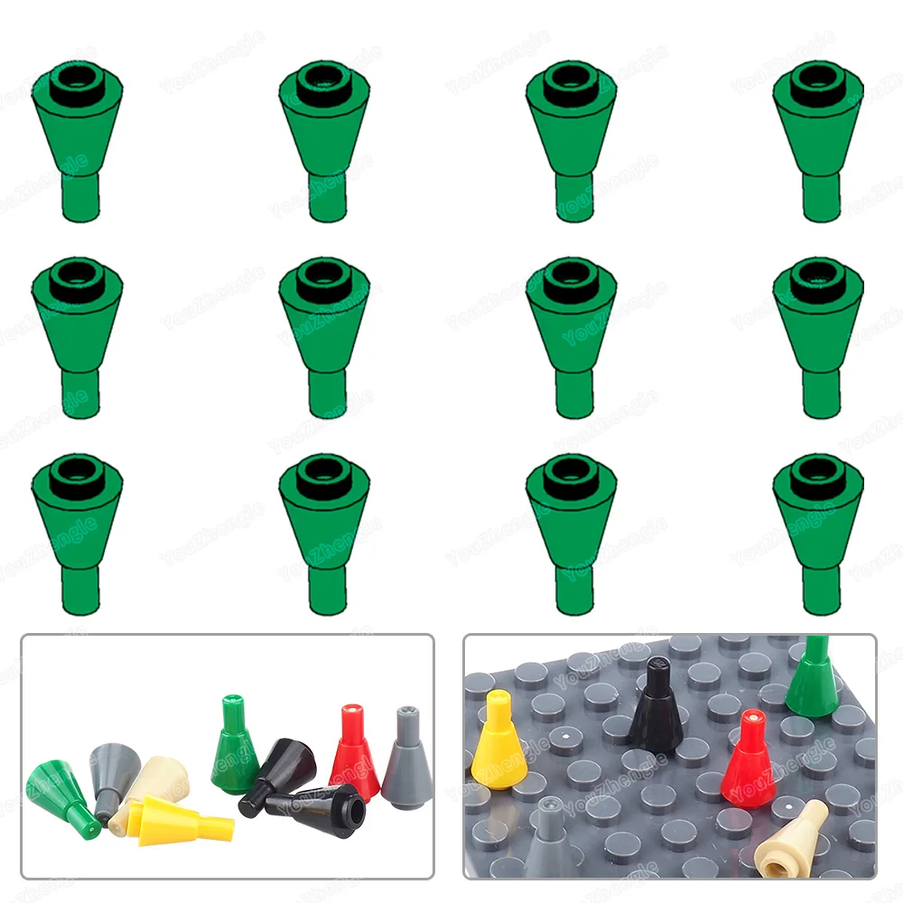 11610 Building Block 1x1 Inverted Cone with Bar MOC Figure Assembly Mecha Equipment Scene Matching Model Parts Boys Gift DIY Toy