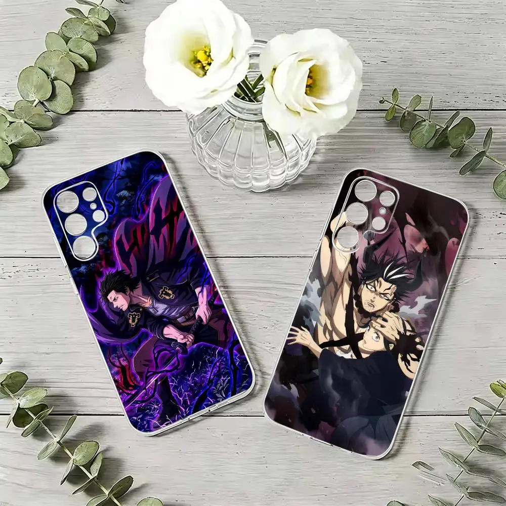 Black C-Clover Yami Sukehiro    Phone Case For Samsung S23,S22,S21,S20,S30,Transparent Silicone Phone Cover