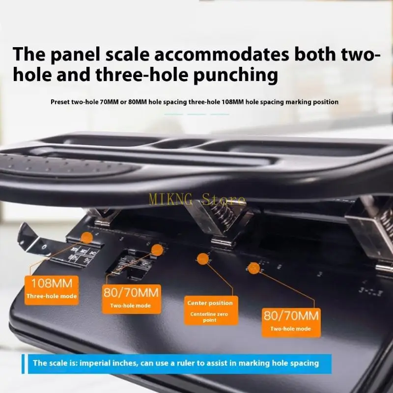 ヘビーデューティー3ホールパンチャー30シート容量調整可能な金属ホールパンチPVCラミネートシートカードストックベストセール