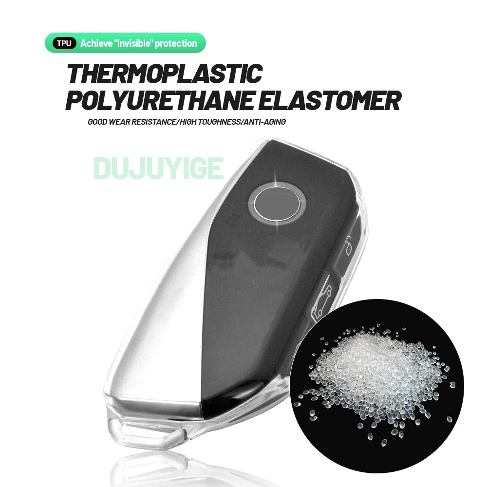 Clear TPU Car Key Case For BMW XM G09 2022-2026 Key Fob Cover Protector Shell Auto Accessories 2023 2024 2025