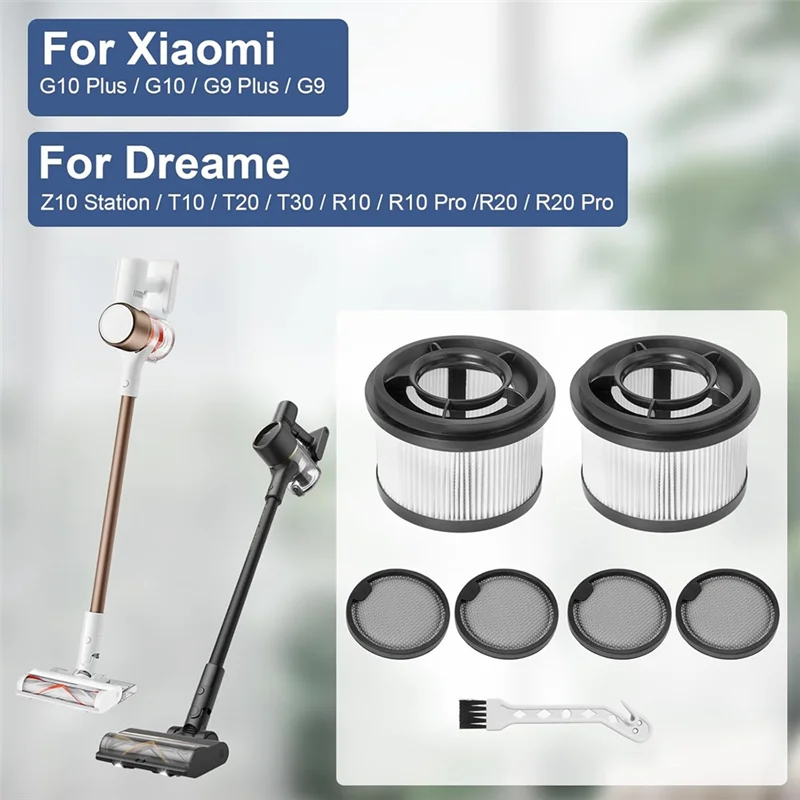 WHYY-Filtri per aspirapolvere perxiaomi G10 Plus / G10 / G9 Plus / G9, Dreame Z10 Station / T10 / T20 / T30 / R10 Parti di ricambio