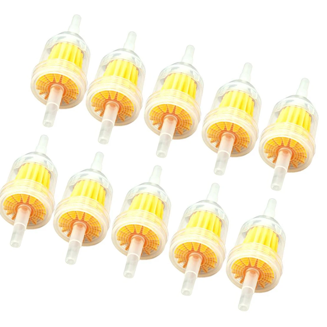 AM116304 10pcs Motorcycle Motor Inline Gas Oil Fuel Filter Small Engine Fit For 1/4'' 5/16
