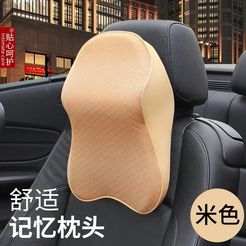 

Car Seat Headrest Travel Neck Support 3D Memory Foam Pillow Pain Relief Headrest Breathable Mesh Pad Head Soft Cushion