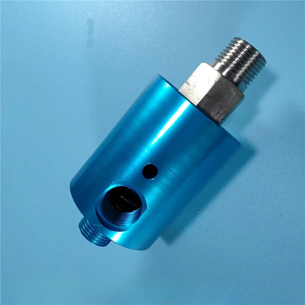 T222 Rotary High-speed Dual Channel Aluminum Shaft 304 Cooling Water High-pressure Joint Universal 2000 To 6000 Rpm