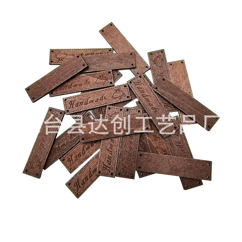 

Personalized, retro iron pattern listing, laser engraving wood card lettering printing, creative home decoration products