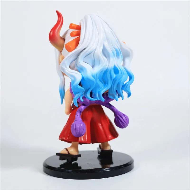 Anime One Piece Action Figure Sitting Cute Version Series Guffaw Ace And Yamato Gk Doll Model Car Ornaments Collect Kid Toy Gift