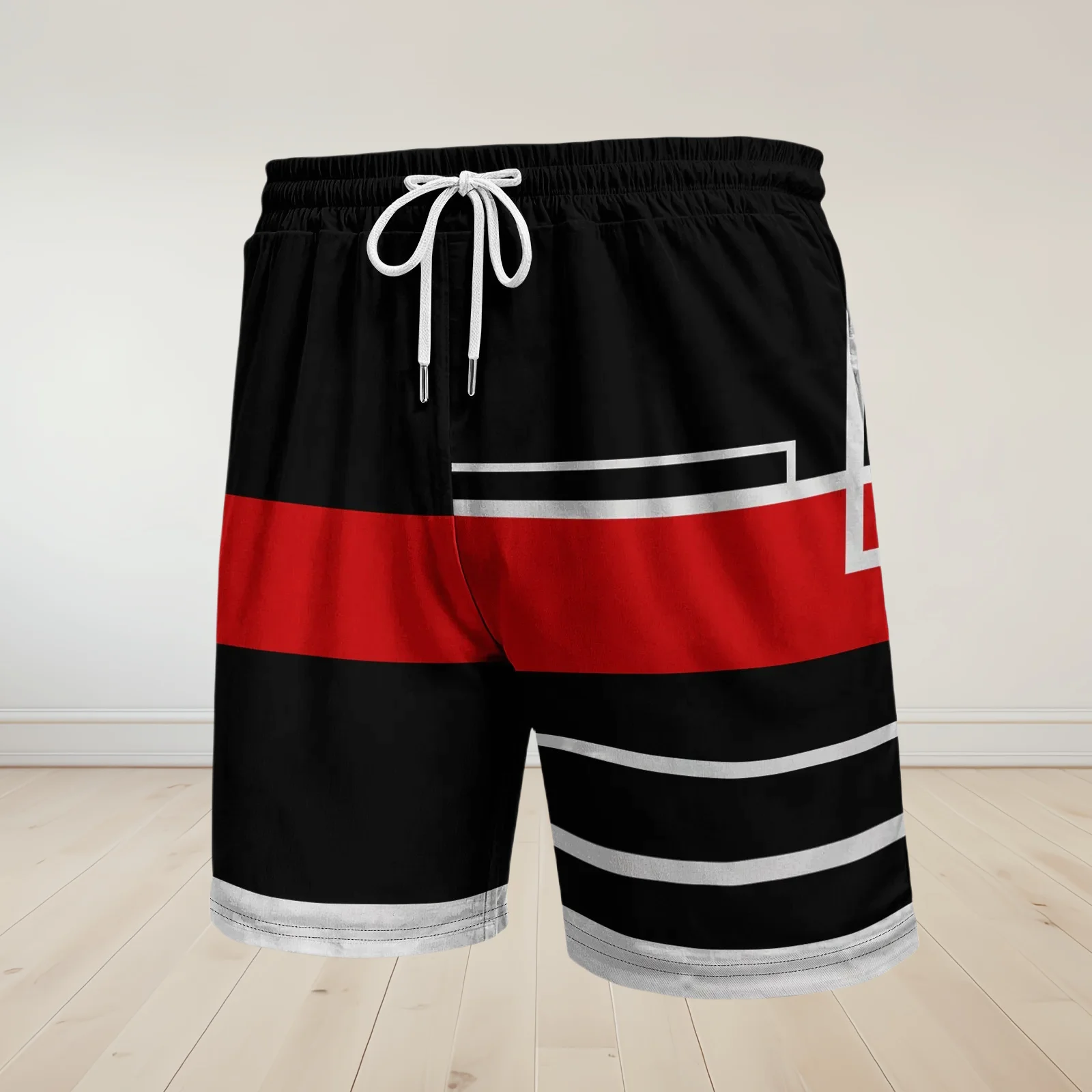 

New Men's Fashionable Casual Shorts Large-sized Beach Shorts Retro Letter Printed Sports Shorts Outdoor Sports Motorcycle Shorts