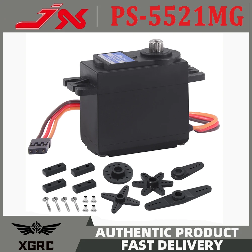 JX Servo PS-5521MG 20KG Couple ÉWerEn Métal D'engrenage Standrd Analogique Servo Pour RC Voiture Robot Avion Servo RC Modèles Pièces De Rechange