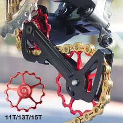 11/13/15T MTB Steel Bearing Rear Derailleur Jockey Pulley Road Bike Aluminum Alloy Rear Dial Wheel Bicycle Spare Parts