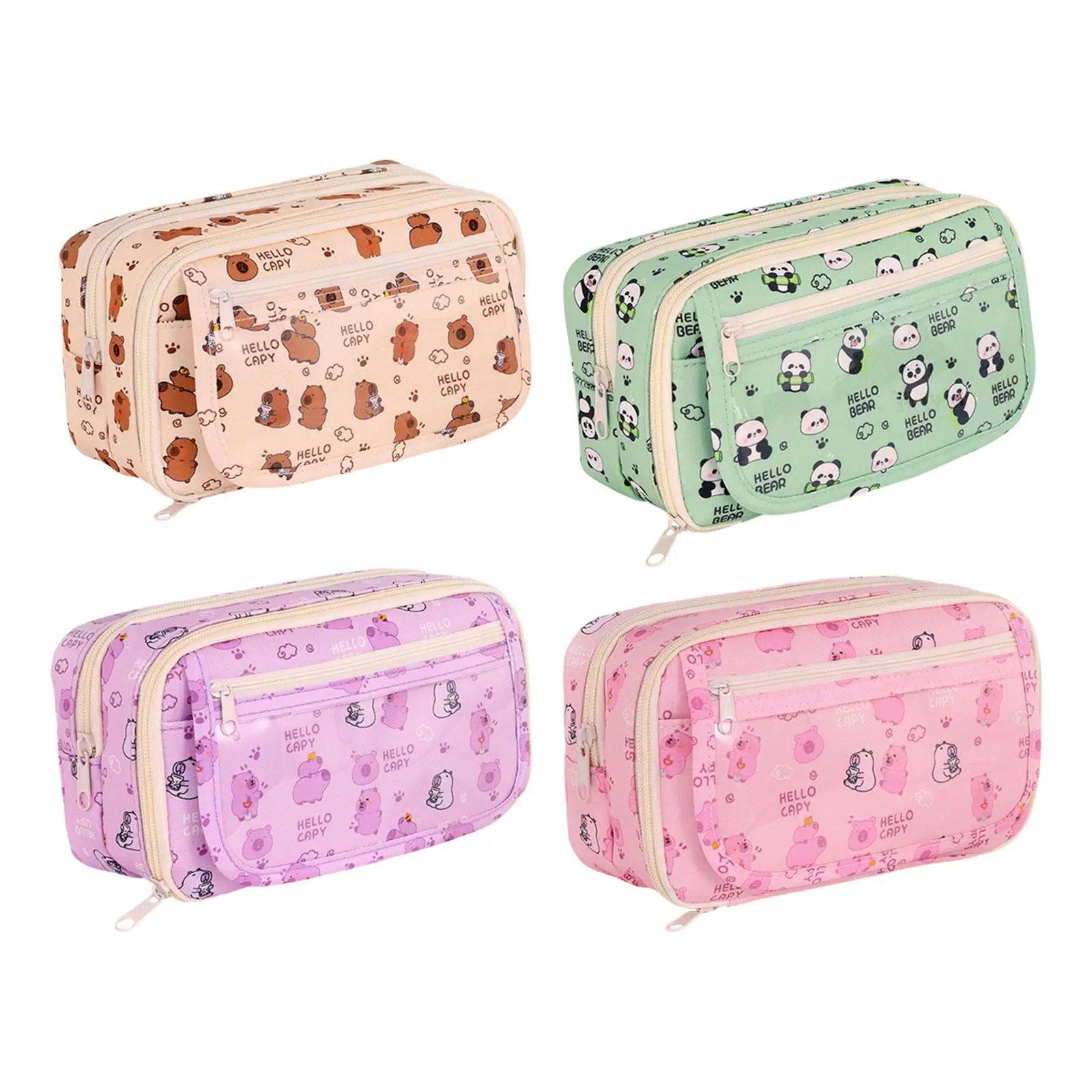 Pencil Case Cosmetic Bag Large Capacity Marker Pen Case School Pencil Bag Pencil Bag Pouch Box for Adults Students Kids Children