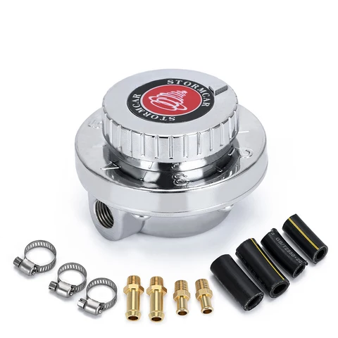 Универсальный карбюратор 1,5-5 Psi, ручной регулируемый топливный насос Carb 5/16 дюйма (8 мм) 3/8 дюйма (10 мм), регулятор давления топливной линии