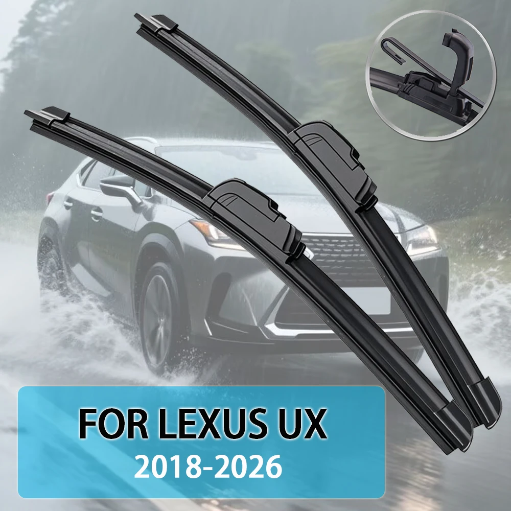 Für LEXUS UX (200 250 300) 2018-2026 Auto Wischer Klinge Front Scheibenwischer Fit U Haken Arm Windschutzscheibe auto Wischer Klingen