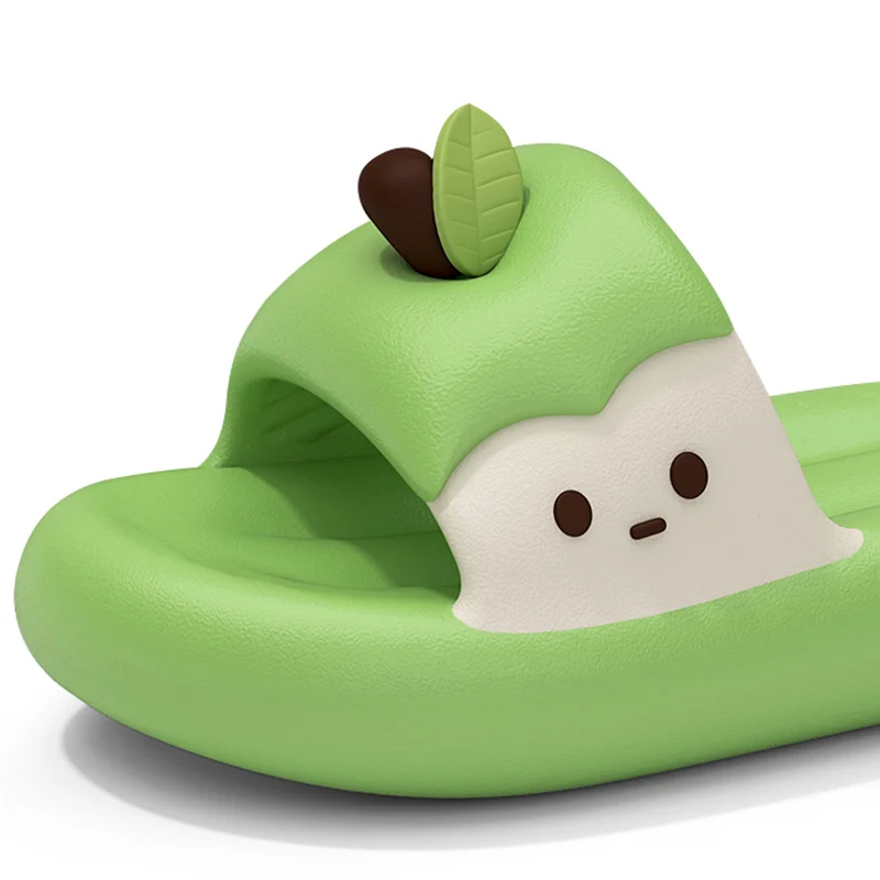 Niedliche dicke Plateau-Cloud-Slides für Damen – Neu für den Sommer 2026 – Bequeme Anti-Rutsch-Strandsandalen mit weicher Sohle – Detail 3