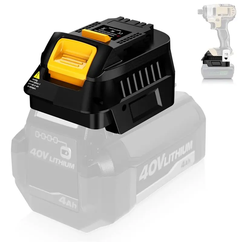 A76K Battery Adapter Work For 20V Cordless Power Tool- Converts For Ryobi 40V Lithium Battery