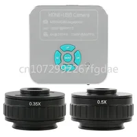 48MP 4K 1080P HDMI USB Industrial Video Microscope Camera 0.35X 0.5X Trinocular Stereo Microscope C Mount Adapter Lens