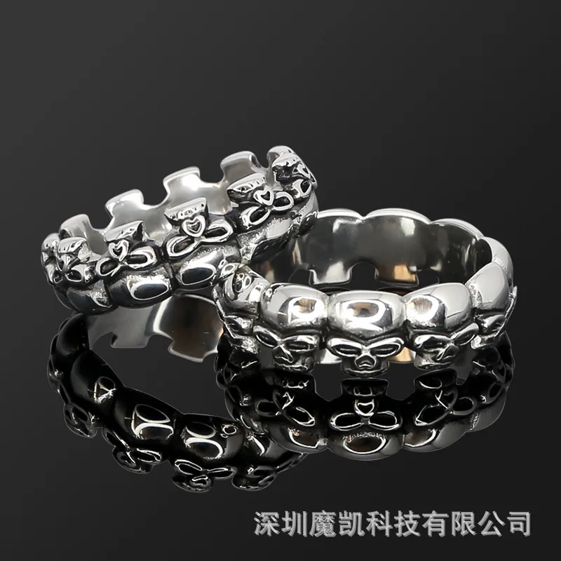 Skull penis ring, glans ring, metal stainless steel ke bone glans ring, restraint fetish toy MKR999 men's sex toy