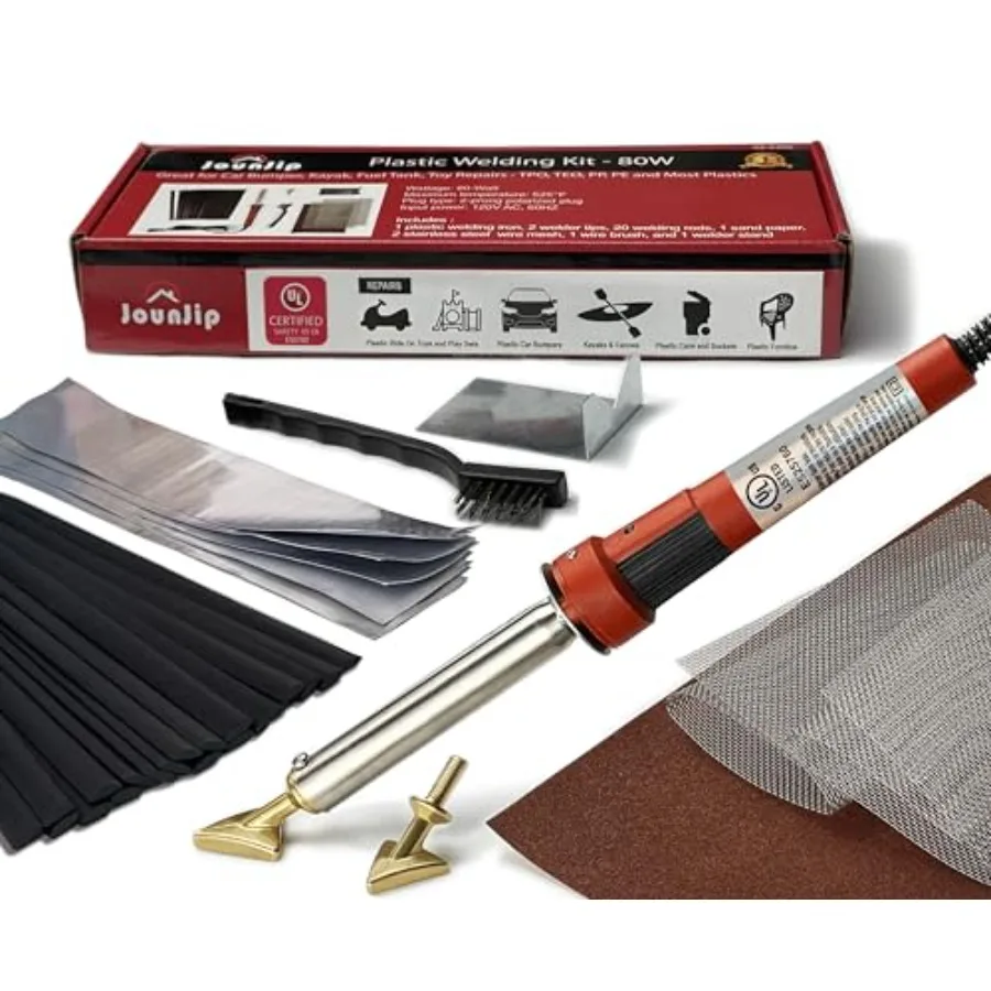 

Plastic Welding - UL Certified Welder 80W- Professional Grade Plastic Repair for Automotive Car Bumper, Kayak, Tank Repair