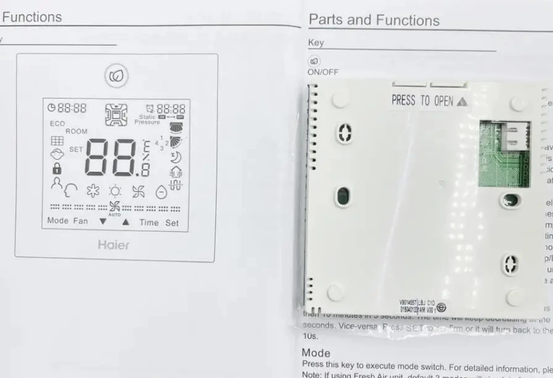 Original New  0150401331D 0150401331AM YR-E17 FOR Haier central air conditioner LCD wire controller