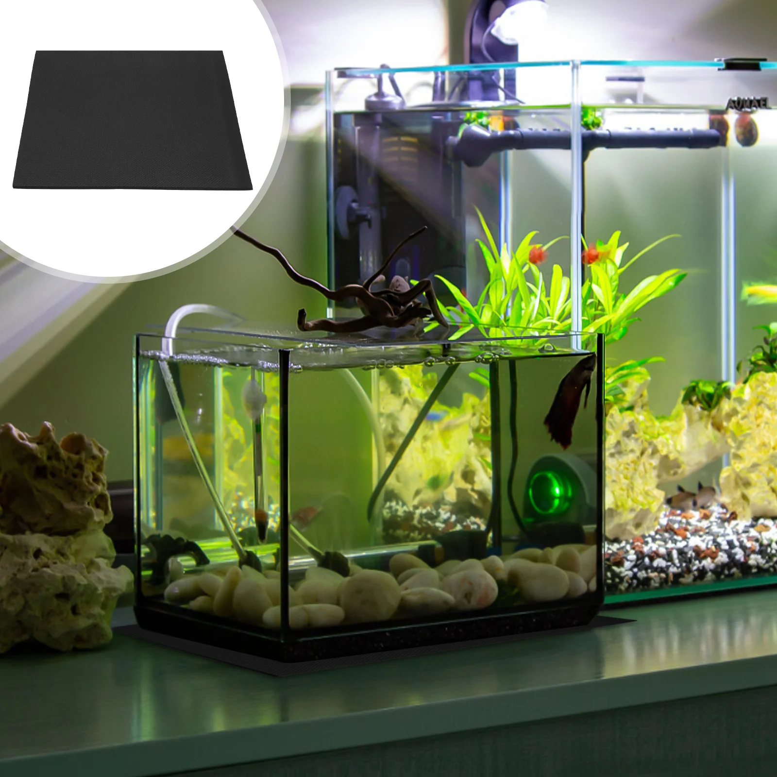 

Fish Tank Bottom Mat Aquarium Pad Thick Eva Cushion Anti-Skid Non-Slip Shockproof Tank Mat for Home Use Aquarium Cushion