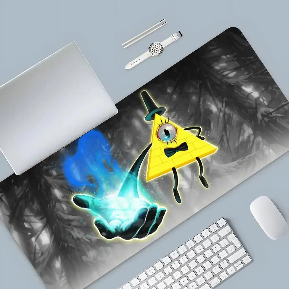 Bill Cipher Mouse Pad Cartoon Lockedge Large Gaming Pad Computer Gamer Keyboard Mouse Mat Desk Mousepad for PC Desk Pad