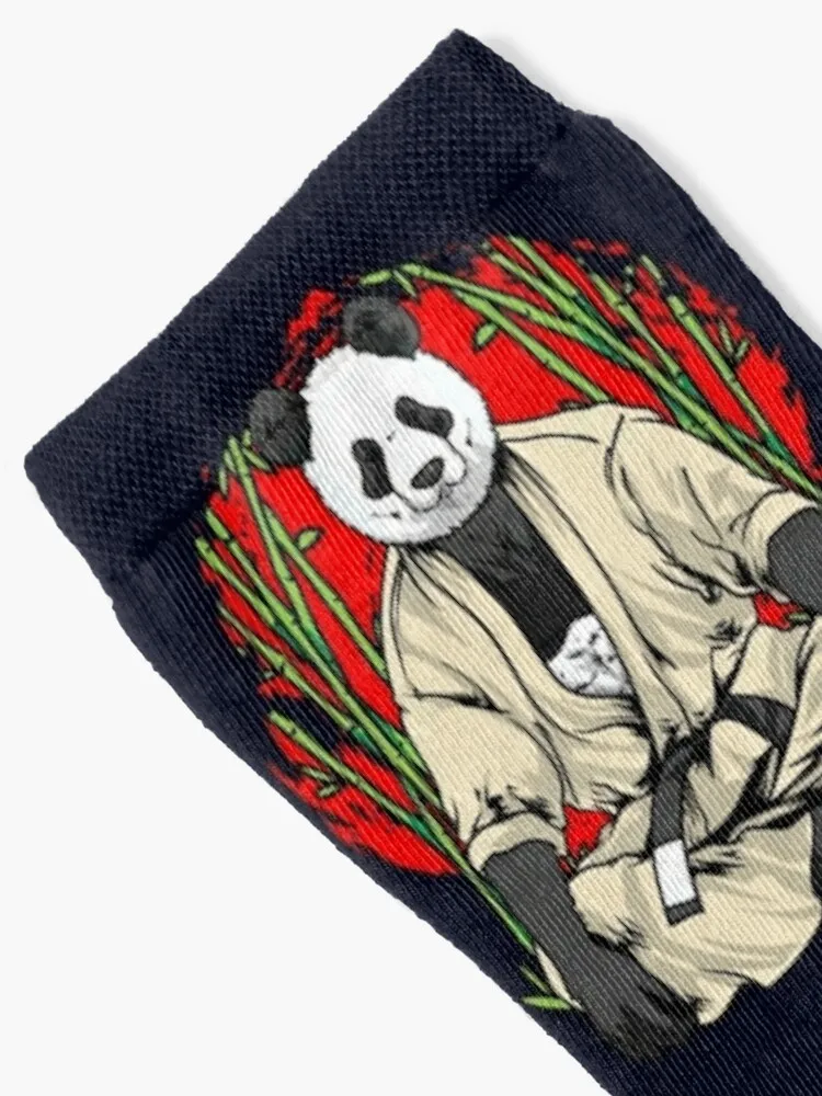 Brazilian Jiu-Jitsu Black Belt Panda Socks Crazy Socks