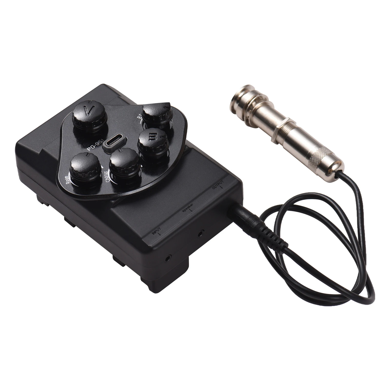 

MANNIWO PG-951 Guitar Resonant Pickup DSP Resonance Sound Pickup for Guitar BT Guitar Pickup DIY Kit for Classical & Folk Guitar