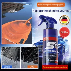 500ml Automotive fast-acting coating agent nano-crystalizing agent car paint waxing spray car universal coating glass water