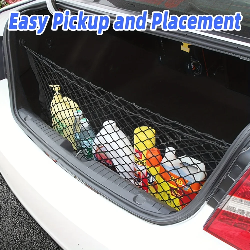 Car Trunk Net Bib Car Fixed Luggage Net Storage Bag Car Organizer Net