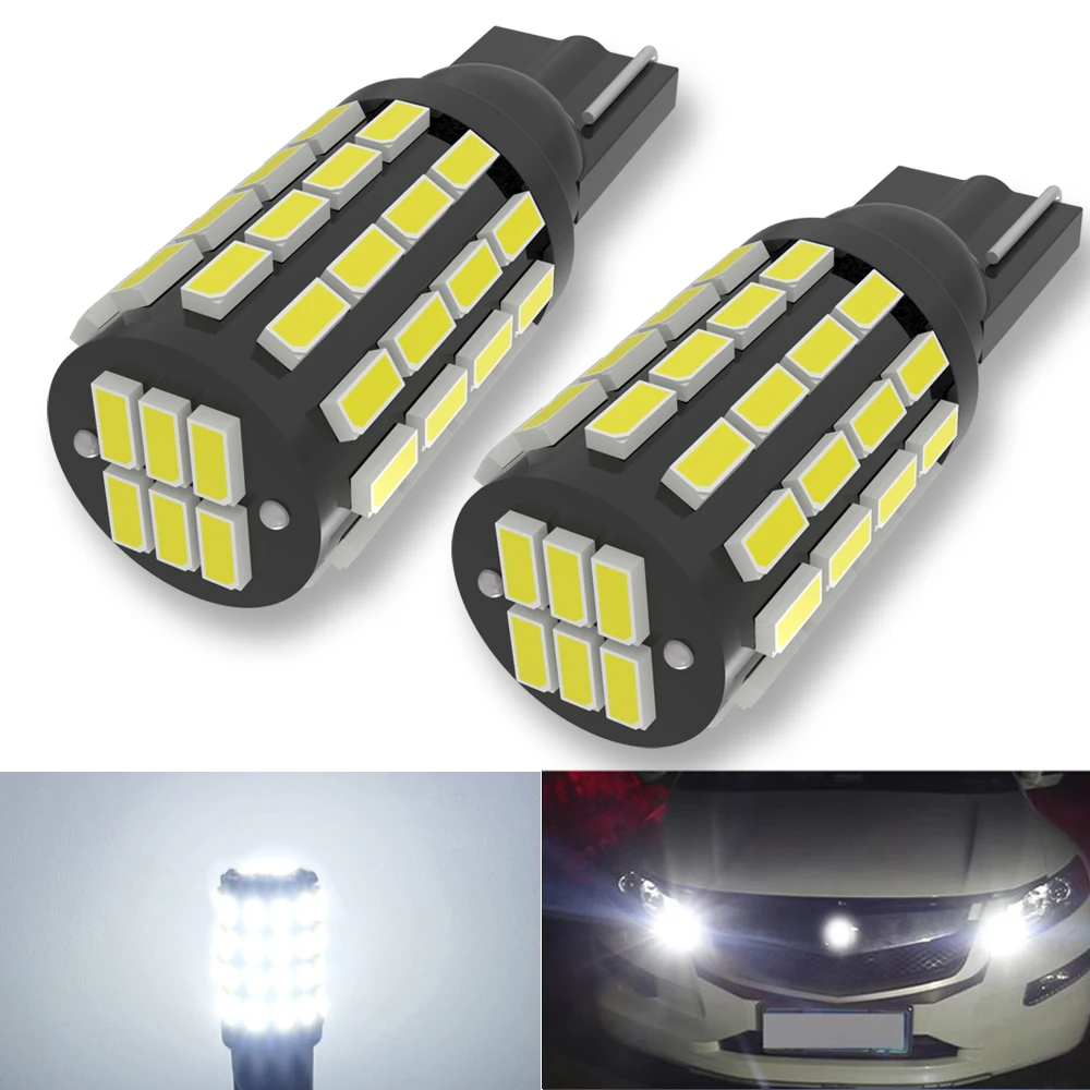 

2pcs T10 W5W DC 12V 24V 2825 Led Car Interior Reading Dome Light Marker Lamp Super Bright 168 194 Auto Wedge Parking Bulbs White