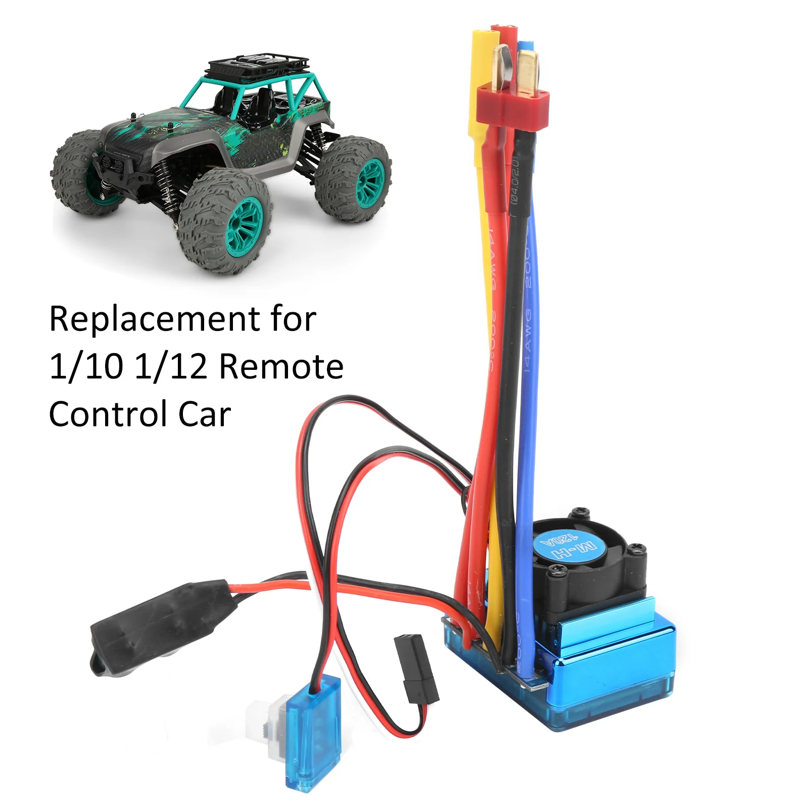 

120A Brushless ESC Electric Speed Controller for 1/10 1/12 Remote Control Car Boat Parts