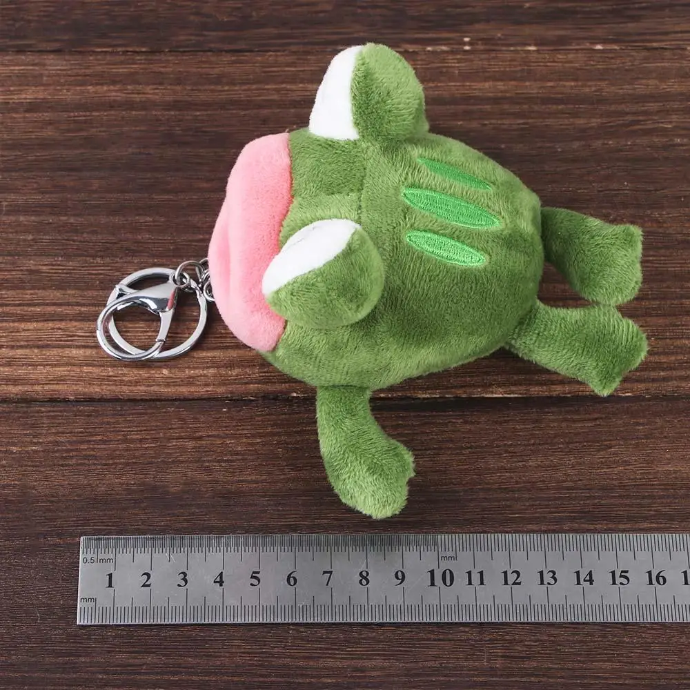 Porte-clés en peluche animaux doux, pendentif sac à dos, poupées animales, porte-clés grande bouche, grenouille beurre, cadeau mignon