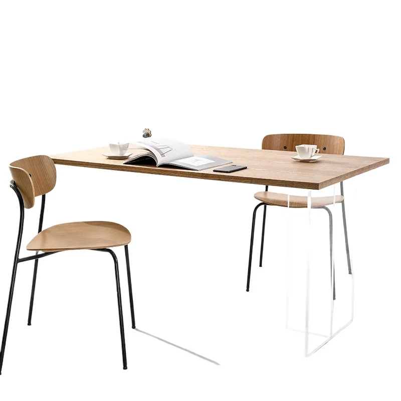 

Acrylic suspended dining table，modern simple household small apartment dining table