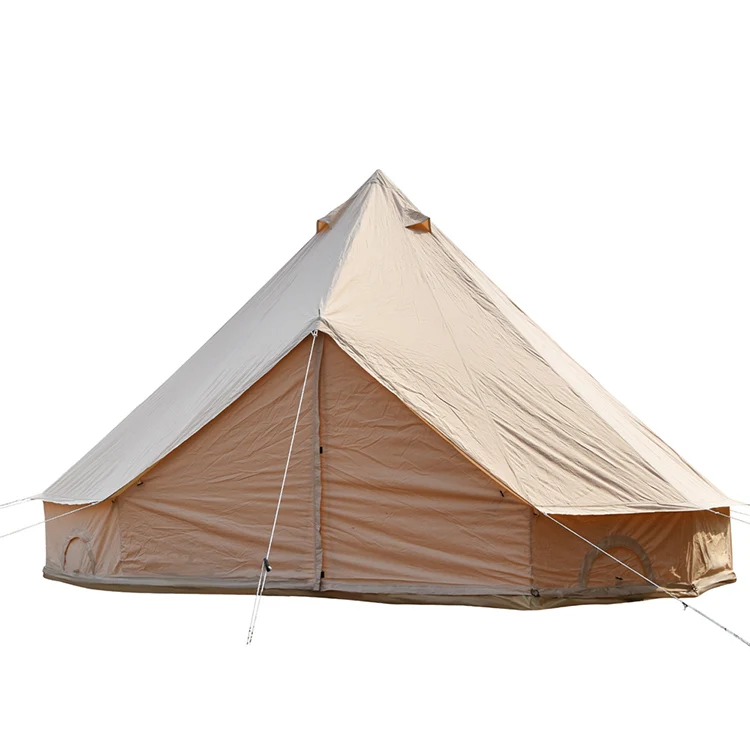 High quality customized 3m 4m 5m 6m canvas bell tent glamping luxury buy outdoor camping manufacturers