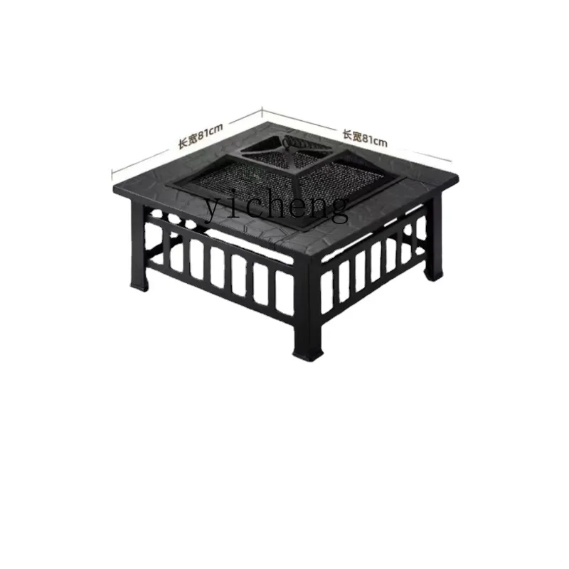 ZC Stove Tea Cooking Barbecue Stove Household Wood Carbon Baking Brazier Villa Stove Barbecue Grill