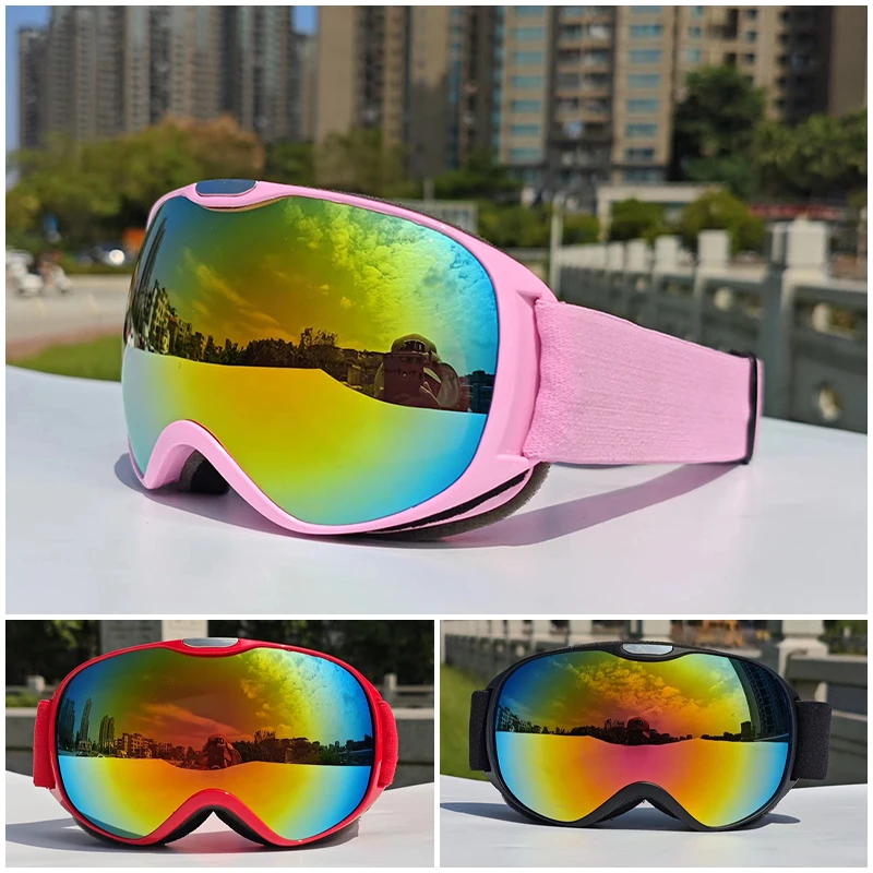 

Модель 2025 года, уличные солнцезащитные очки для мальчиков и девочек, лыжные очки, зимние очки, защитные очки, отлично подходят для зимнего снаряжения, велосипедные очки, лыжные очки