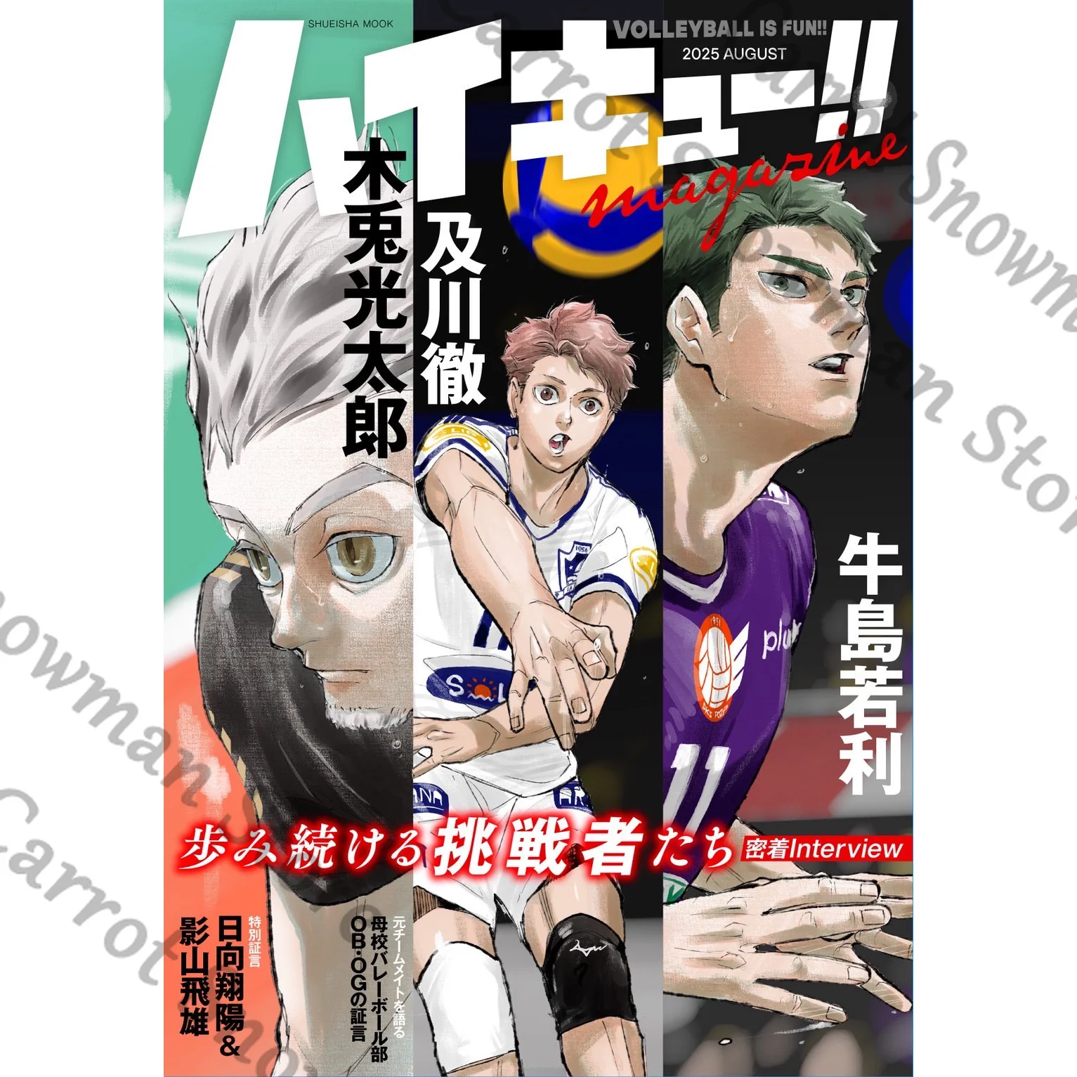 ¡¡Haikyuu genuino!! Kotaro Bokuto Oikawa Tooru Cosplay revista diario la prensa versión japonesa agosto Número regalo de dibujos animados