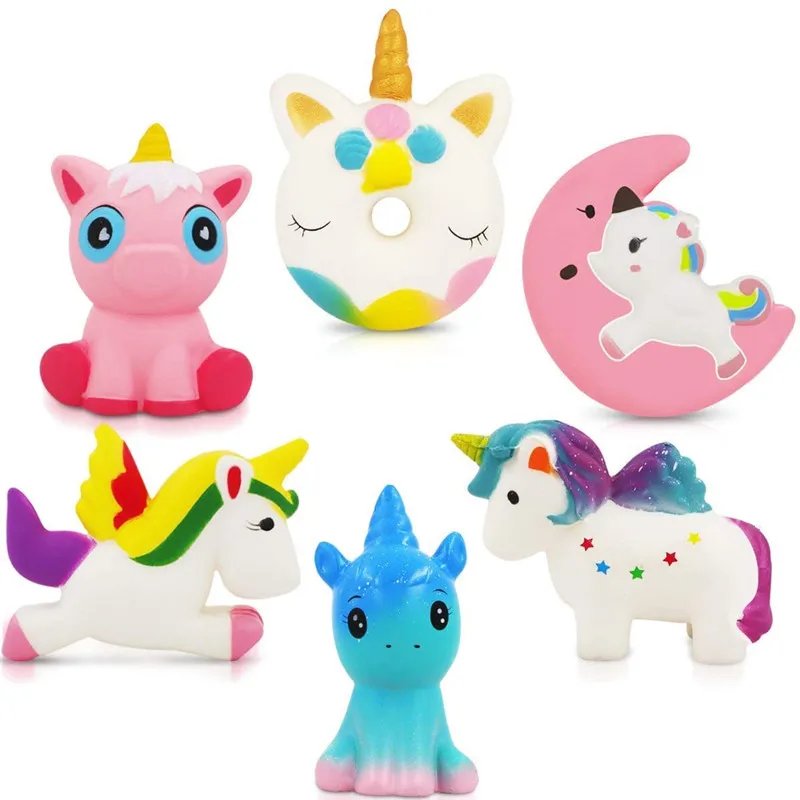 

Kawaii Cake Squishy Jumbo Moon Unicorn Slow Rising Stress Relief Toy Squeeze Anti-Stress Toy for Kids Children for Adult Gift