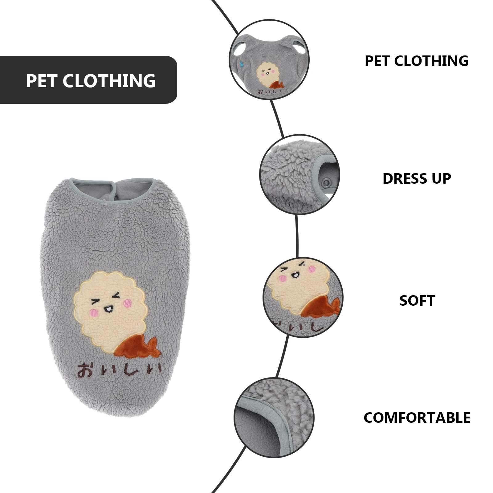 

Pet Velvet Vest Cat Waistcoat Winter Costume Dog Small Sweater Thicken Clothes Warm Animal Clothing Dogs