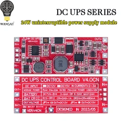 DC 12V/15V 24W 1A UPS Power Supply Module Uninterruptible Power Control Board 2S V4.0CN Charging Step Up Protection Module