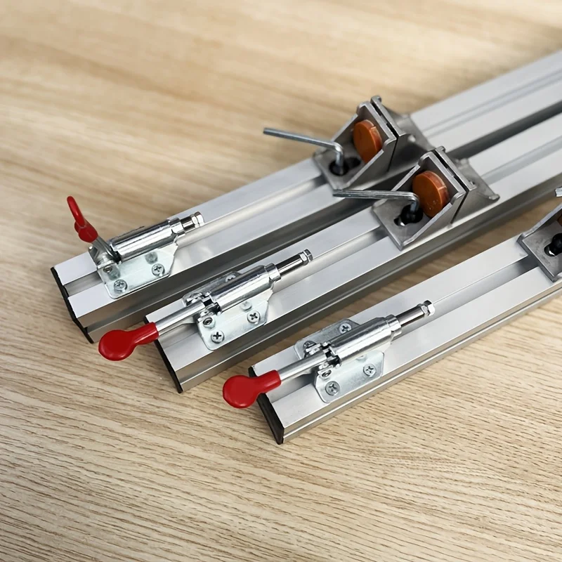 سبائك الألومنيوم الجدول المنشار سياج لوح خشبي المشبك لمنشار دائري كهربائي آلة القطع دليل حاكم لأداة نجارة