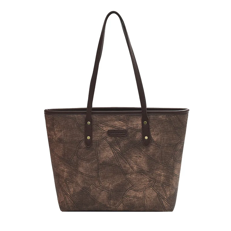 Vintage Underarm Tote Bag  New Large Capacity Single Shoulder Bag Women's Niche Commuter Handbag For Autumn And Winter