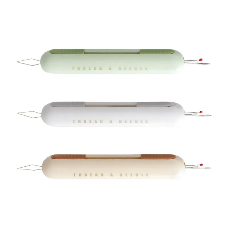 3PCS 2-in-1 Needle Threader Seam Rippers Kit Stitching Remover and Threader DIY Handmade Craft Sewing Tool
