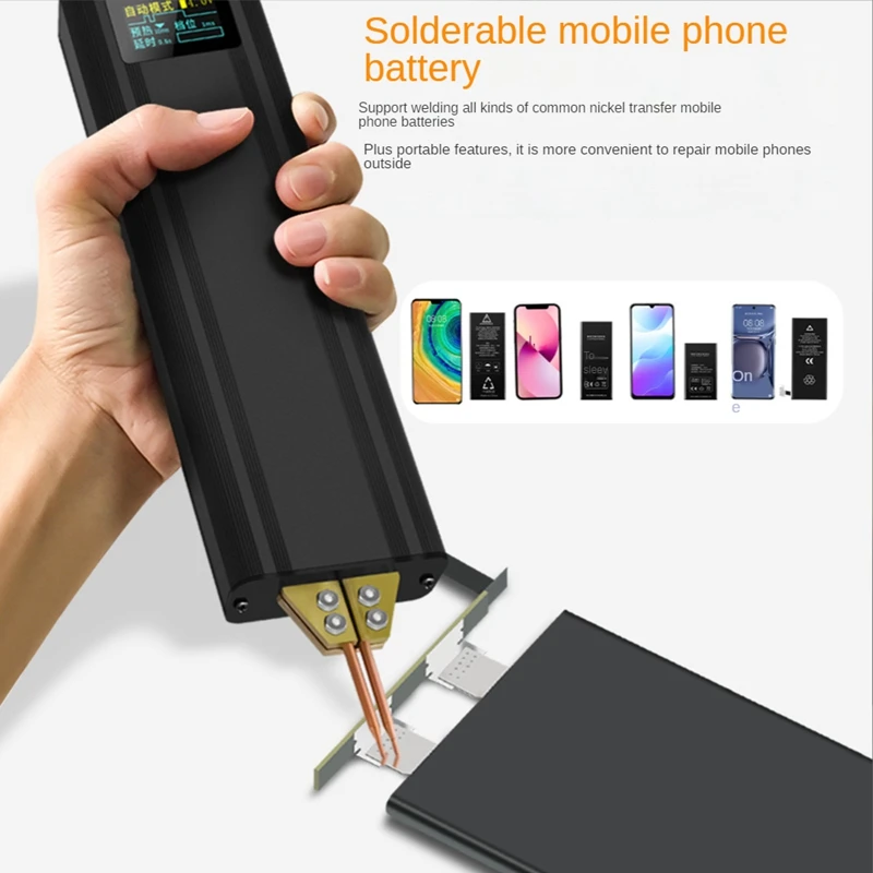 Portable Handheld Battery Spot Welding Machine Color Screen Digital Display 18650 Lithium Battery Spot Welding Machine