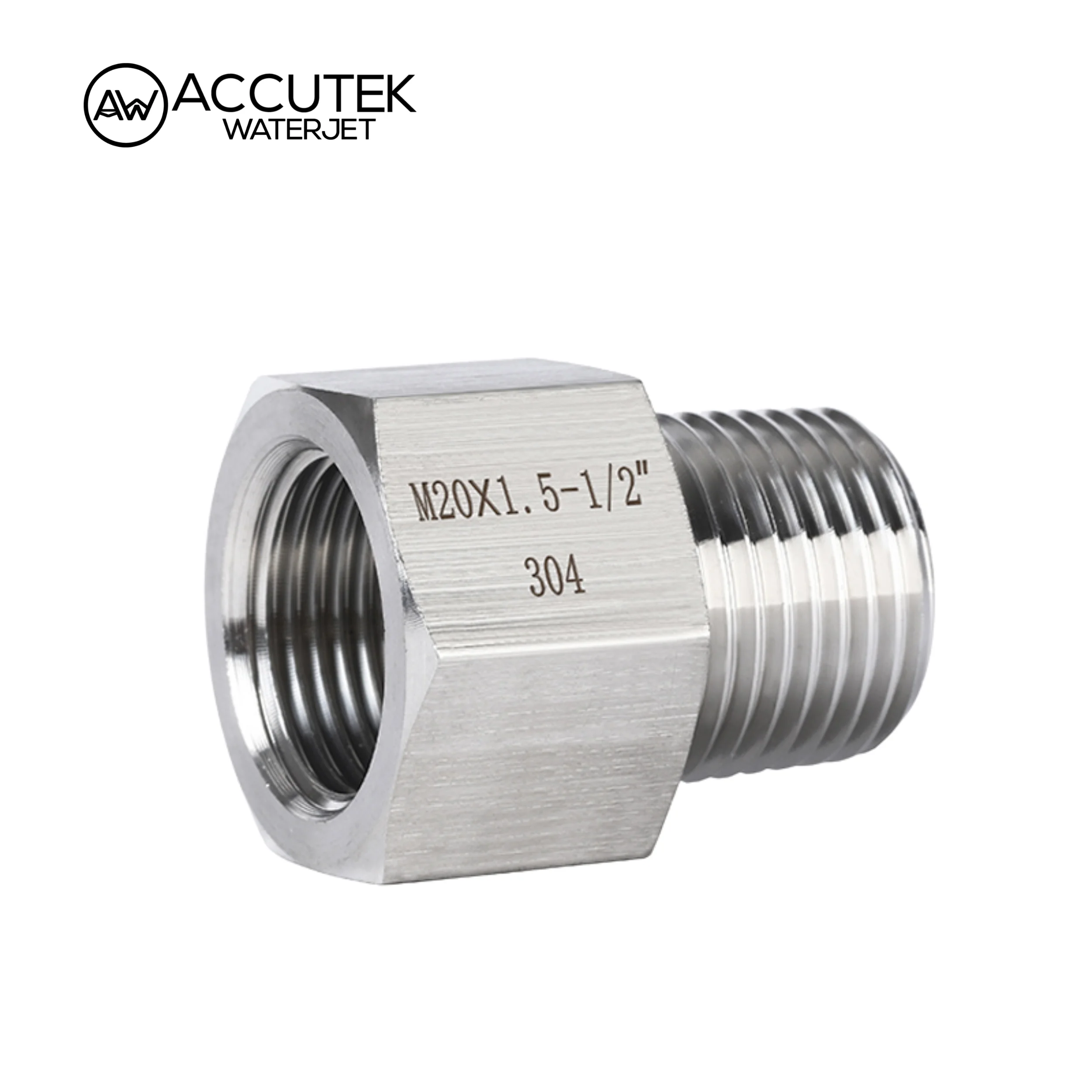 

AW® 304 Stainless Steel Hex Adapters Female To Male Pipe Fittings Joint Bushing BSP 1/8"1/4"3/8"1/2"3/4"1" High Pressure 6000psi