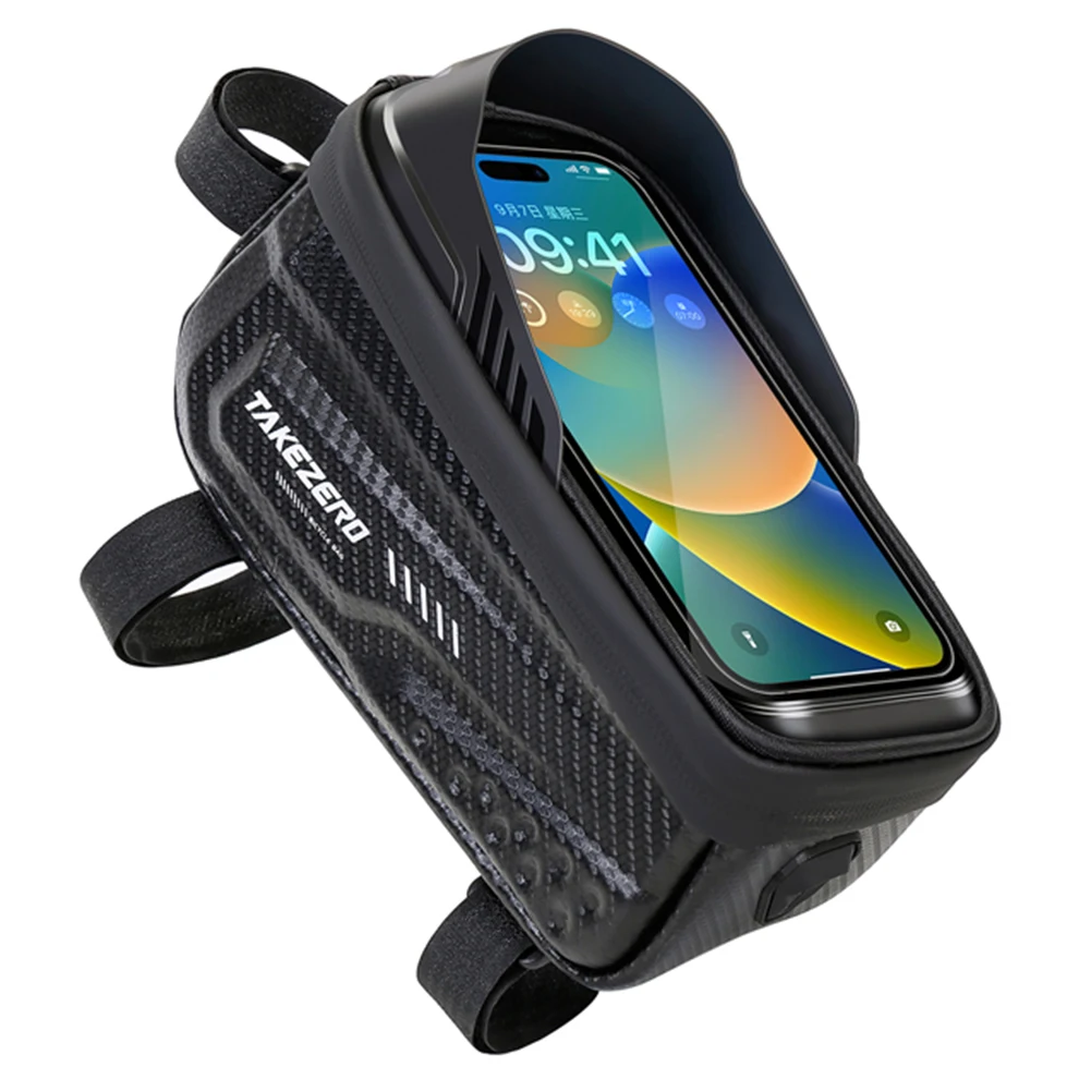 

1L Bicycle Mount Pack Waterproof Bicycle Front Frame Bag 6.8 Inch Touch Screen Road Bike Accessories