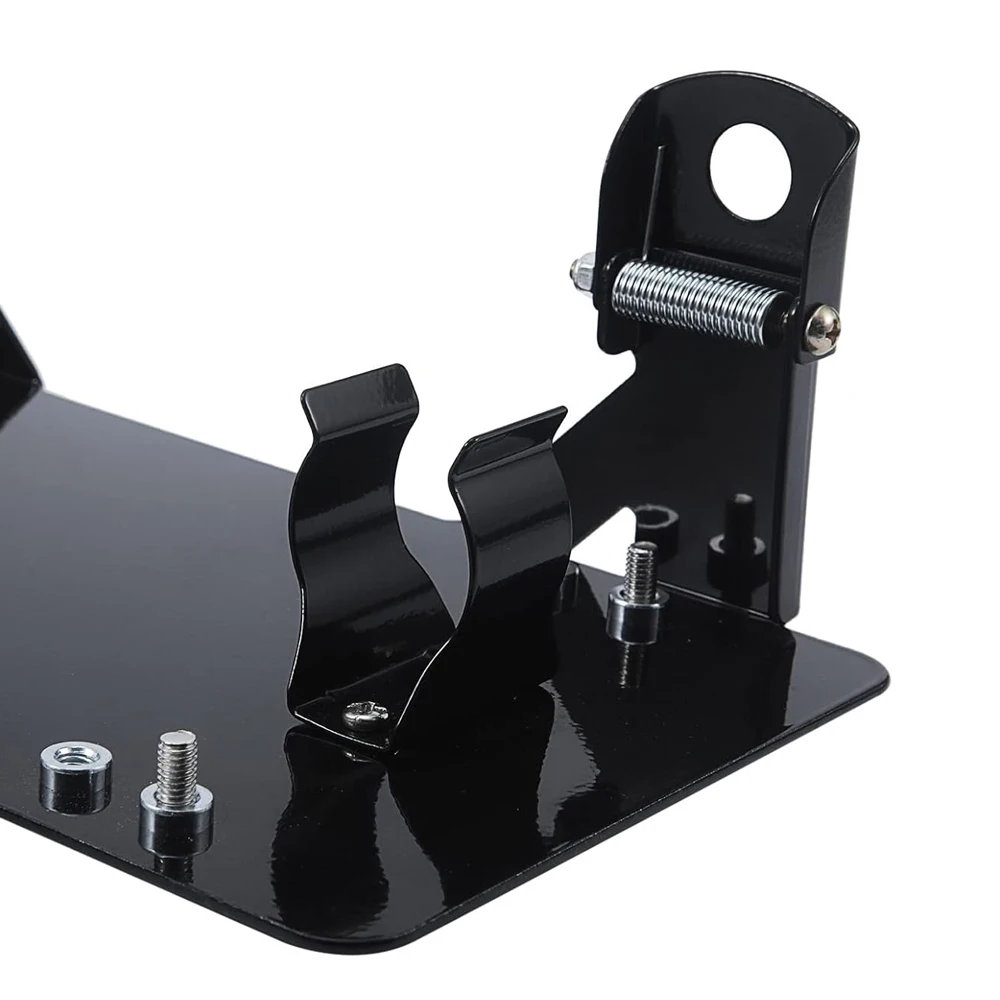 Universal Front License Plate for Car 8 3/4 Inch Flip-Up License Plate Frame with Winch Roller Fairlead - view 3
